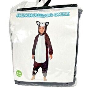 Halloween Costume 4-6 years Black and White Pug Costume  New